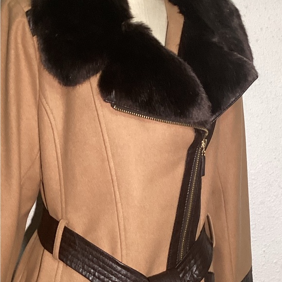 Via spiga faux fur trim wool blend jacket size 14 - Picture 7 of 14